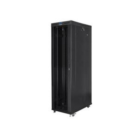 LANBERG Volně stojící skříň 19" 47U/800x1200 (v rozloženém stavu) skleněné dveře LCD černá (RAL9004)  2 z 4