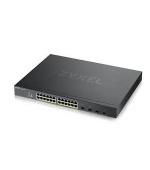 Zyxel XGS1935-28HP, 28 Port Lite-L3 Smart Managed PoE Switch, 24x Gigabit PoE and 4x 10G SFP+, hybrid mode, standalone o