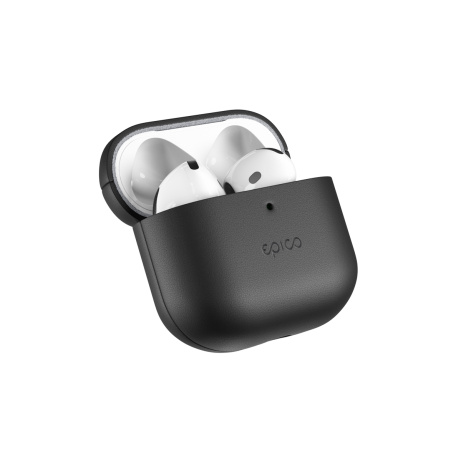 Epico kožené pouzdro pro AirPods 4/4 s ANC - černá
