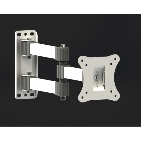 4World držák TV 14-42" otočný sklopný dvouramenný max.20kg bílý