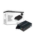 DIGITUS Media Converter, Multimode, 10/100Base-TX to 100Base-FX, Incl. PSU ST connector, Up to 2km