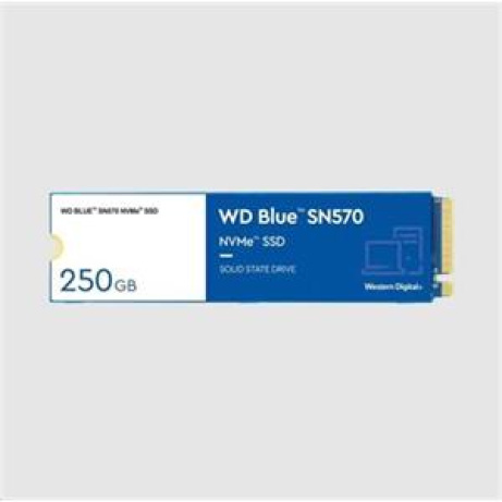 WD BLUE SSD NVMe 250GB PCIe SN 570, Gen3 8 Gb/s, (R:3300, W:1200MB/s)