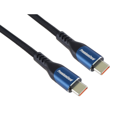 PremiumCord USB-C kabel, 3m/5A/100W/20Gbits