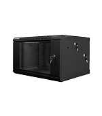 LANBERG RACKOVÁ SKŘÍŇ 19" DVOUDÍLNÁ NÁSTĚNNÁ 6U/600X600 (FLAT PACK) ČERNÁ