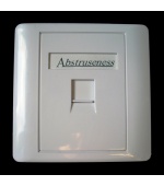 WALL plate SA s rámečkem pro 1keystone (80 x 80)