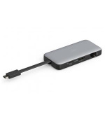 Digitus USB-C cestovní dokovací stanice, 7 portů: 1× HDMI, 2× USB 3.2 Gen 1, 1× RJ45, 1× SD, 1× MicroSD, 1× PD
