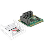 Delock Mini PCIe I/O PCIe half size 2 x SATA 6 Gb/s
