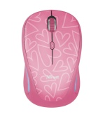 TRUST Yvi FX/Cestovní/Optická/1 600 DPI/Bezdrátová USB/Růžová