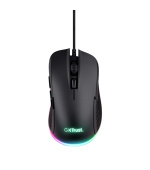 TRUST GXT 922 YBAR/Herní/Optická/Pro praváky/7 200 DPI/Drátová USB/Černá