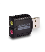 AXAGON ADA-17, USB 2.0 - externí zvuková karta HQ MINI, 96kHz/24-bit stereo, vstup USB-A