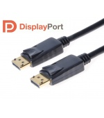 PremiumCord DisplayPort 1.2 přípojný kabel M/M, zlacené konektory, 3m