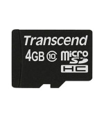 Transcend 4GB microSDHC (Class 10) paměťová karta (bez adaptéru)