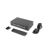 LANBERG PŘEPÍNAČ  RSGE-16 16X 1GB GIGABITOVÝ ETHERNET NEŘÍZENÝ RACK 10"/19"