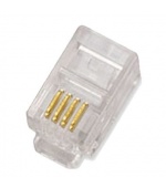 DATACOM Konektor RJ10 UTP lanko 4p4c bal.10ks