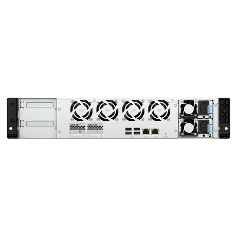 QNAP TS-h1065eU-RP-8G (Intel 4core, ZFS, 8GB DDR5 RAM, 8x SATA + 2x E1.S, 1x PCIe, 2x 2,5GbE)