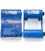ZEBRA ISERIES COLOR CARTRIDGE RIBBON 5 PANEL YMCKO WITH 1 CLEANING ROLLER, 200 IMAGES