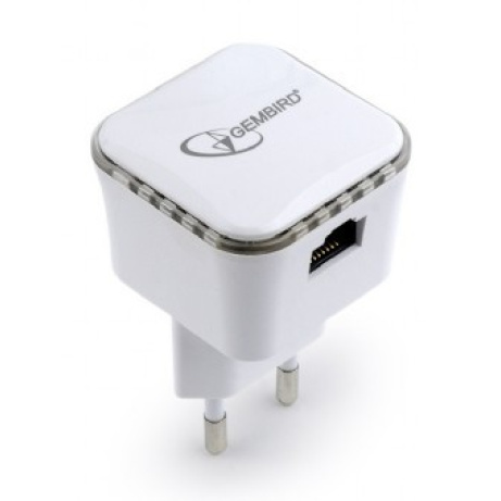 Eth WIFI repeater GEMBIRD WNP-RP300-1 300 Mbps, bílý