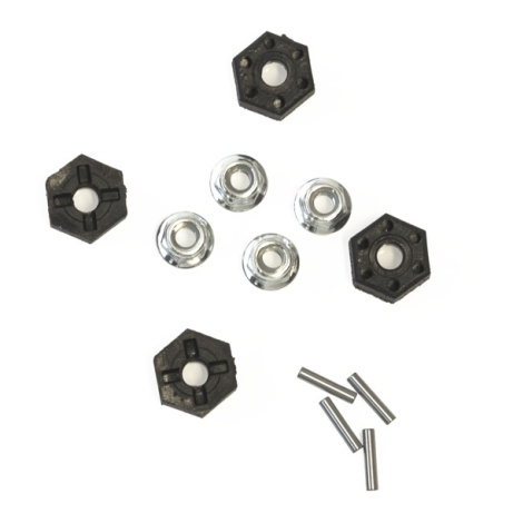 12mm HEX unašeče (4ks) + pojistná matice (4ks) - 15-ZJ07, 15-WJ02