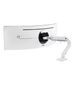 ERGOTRON HX Desk Monitor Arm with HD Pivot (white), stolní rameno, zakřivené monitory max 49" monitor, bílé