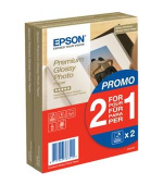 EPSON paper 10x15 - 255g/m2 - 2x40sheets - photo premium glossy (2 for 1 PROMO)
