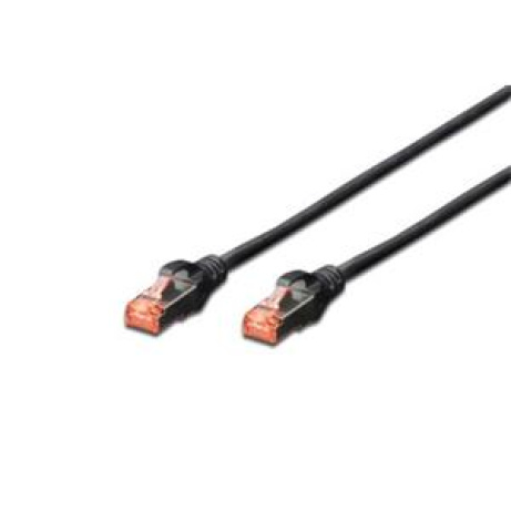 Digitus Patch Cable, S-FTP, CAT 6,AWG 27/7, LSOH, Měď, černý 0,5m