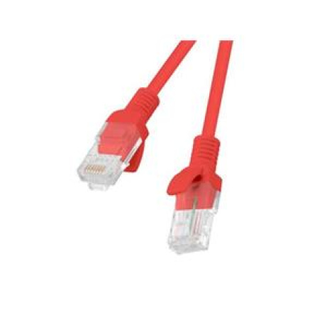 LANBERG Patch kabel CAT.6 UTP 15M červený Fluke Passed