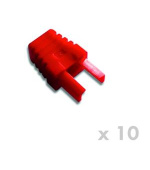 DATACOM Manžetka pro plug RJ45  červená  (10ks)