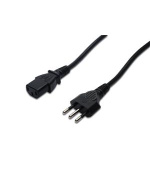 Digitus Napájecí kabel, Itálie zástrčka - C13 M / F, 1,8 m, H05VV-F3G 0,75qmm, bl