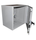 OCRACK 19" venkovní rozvaděč IP55 12U-420mm plechové dveře 3-bodový zámek