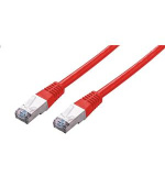 C-TECH Kabel patchcord Cat5e, FTP, červený, 0,5m