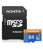 Adata/micro SDXC/64GB/UHS-I U1 / Class 10/+ Adaptér