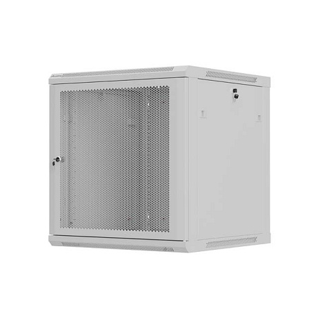 LANBERG NÁSTĚNNÁ INSTALAČNÍ SKŘÍŇ 19" 12U 600X600 ŠEDÉ PERFOROVANÉ DVEŘE (PLOCHÉ BALENÍ)