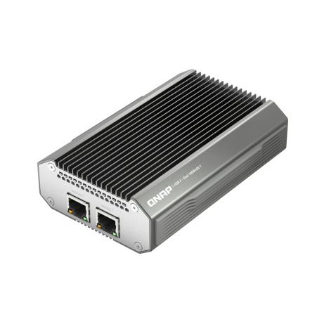 QNAP QNA-UC10G2T - adaptér USB-C 4 (podpora Thunderbolt 3 a 4) na 2x 10GbE NBASE-T(pasivní chlazení)