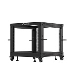 LANBERG OTEVŘENÝ RACK 9U 19" 600X600-1100 NASTAVITELNÝ ČERNÝ