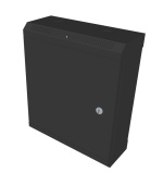 10" rack jednodílný 9U/140 DATACOM černý plech.dveře