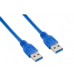 4World Kabel USB 3.0 AM-AM 5.0m Blue