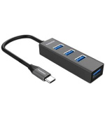 PremiumCord 5G SuperSpeed USB Hub Type C na 4x USB 3.2 Gen 1