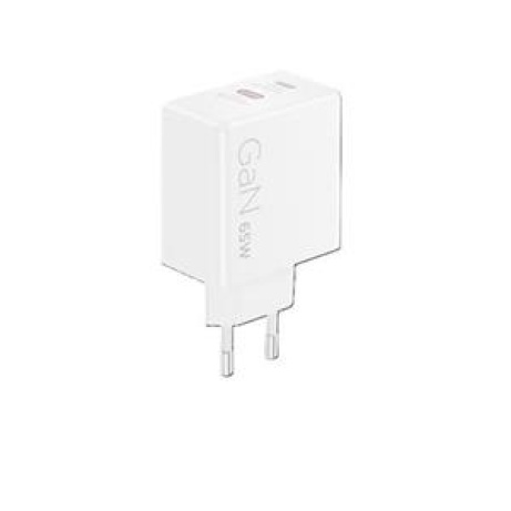 Lenovo Dual USB-C 65W GaN Charger - duální nabíječka 2x USB-C, 45W + 18W, bílá