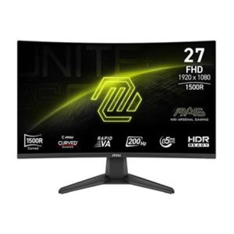 MSI MAG 276CF E20 Gaming monitor 27" zakřivený Rapid VA/FHD/200Hz/0,5ms/2xHDMI/DP/černá