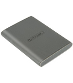 Transcend ESD360C 1TB, USB 20Gbps Type C, Externí SSD disk (3D NAND flash), kompaktní rozměry, šedý