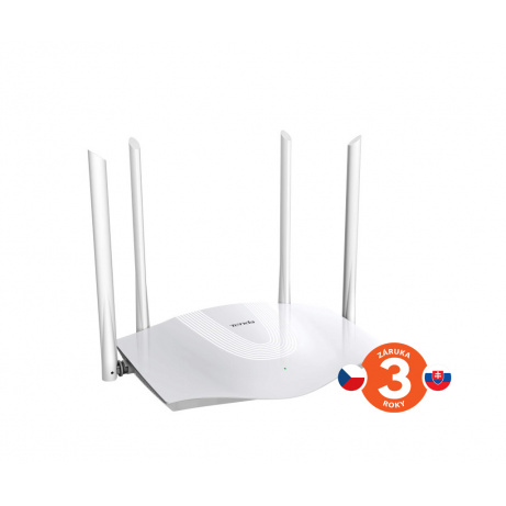 Tenda TX3 AX1800 WiFi6 Router, 1x GWAN, 3x GLAN, IPv6, 4x 6dBi, WPA3, Alexa, CZ App, Bonding