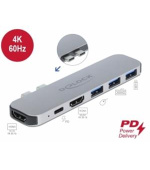 Delock Dokovací stanice pro počítač MacBook, duální, HDMI 4K / PD / Hub