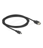 Delock USB 2.0 kabel USB typu Mini-B samec na EASY USB typu A samice 2 m, černý