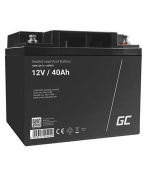 Green Cell AGM VRLA 12V 40Ah maintenance-free battery for mower, scooter, boat, wheelchair