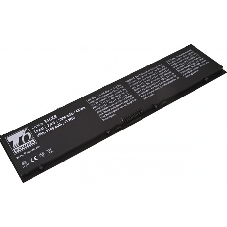 Baterie T6 Power pro Dell Latitude E7440, Latitude E7450, 5800mAh, 43Wh, 4cell, Li-pol