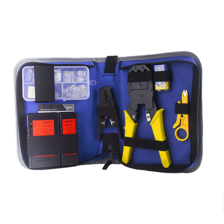 W-Star Sada nářadí pro síťaře WSNF1206, 9ks krimpovací kleště, tester rj45, ořezávač, UTP