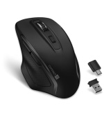 CONNECT IT Dual SmartSwitch bezdrátová myš, USB-A + C, ČERNÁ (+1x AA baterie zdarma)