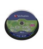 VERBATIM CD-RW 80min. 8-12x, 10 cake