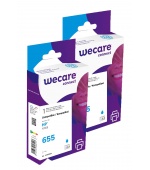 WECARE ARMOR sada ink kompatibilní s HP CZ110AE, 2x12ml, modrá/cyan