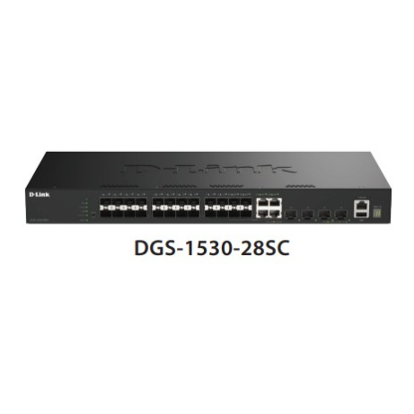 D-Link DGS-1530-28SC/E 20 Ports 1G SFP + 4 Ports GE Combo + 4 Ports 10G SFP+ Smart Managed Switch